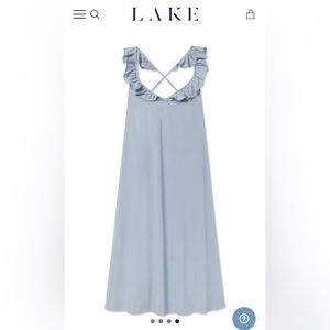 Lake Poplin Amelia Nightgown in Dusty Blue
